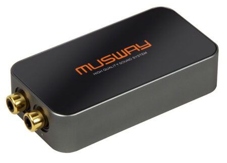 L'intelligente convertitore Musway  HL2 High / Low è perfetto per generare segnali di preamplificatore di basso livello dai terminali degli altoparlanti in fabbrica.